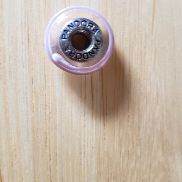 Pandora Pink Ribbon Murano Glass Retired Charm - Picture 2 of 2